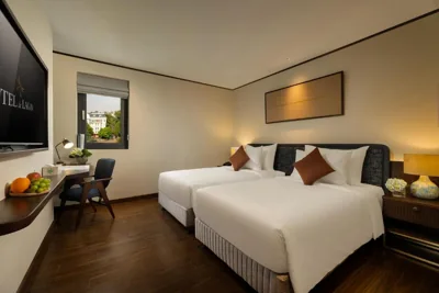 Chambre double ou lits jumeaux avec vue — HOTEL de LAGOM